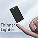 Slim Wallet Tracker Card Compatible with Apple Find My - Easily Find My,Finder Card Tracker (Black)