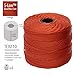 The Beadsmith S-Lon Bead Cord – .5 mm Twisted Nylon Cord for Stringing, 4 Spools, Orange Color, TEX210, 77 Yards per Spool