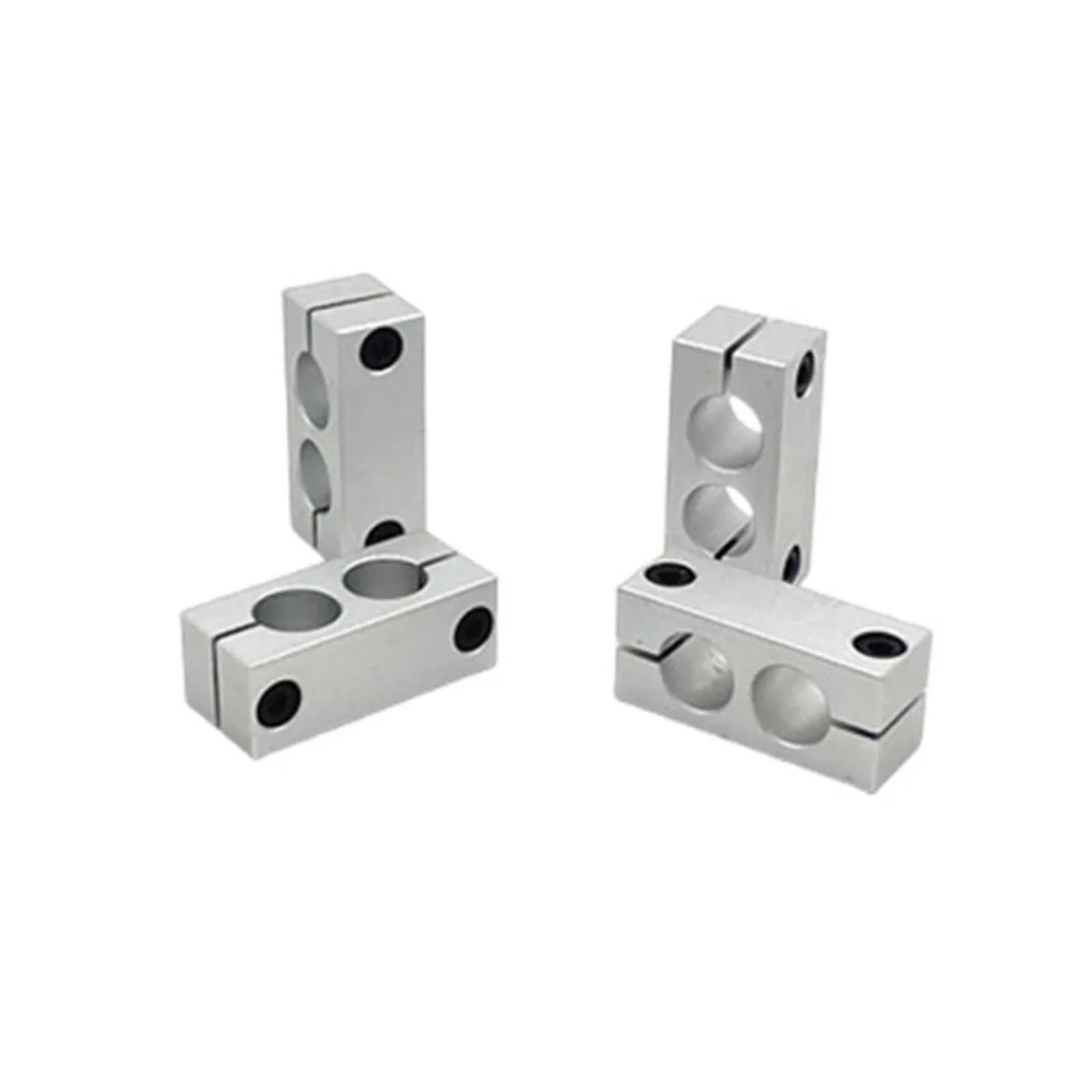 Vertical Fixed Diameter Fastening Pillar Parallel Clamp with The Same Diameter Optical Axis Fixing Steel Pipe Round Frame Connector(16-16hole spacing 35)