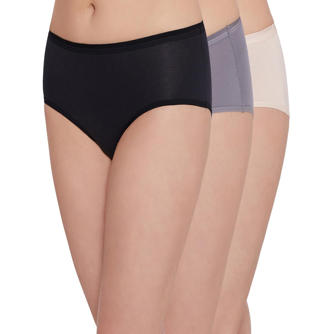 wacoal Cotton Midi Panty Mid Waist Mid Coverage Solid Panties -Pack of 3-picture-11
