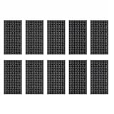 ATHULYA 制震シート デッドニング 車の制振マット 遮音 車 ノイズの低減 車用 防音 制振 (シルバー/ブラック)40mm×100mm×2mm 30/60枚入り 100mm×100mm×2mm 60枚入り (ブラック40*100*2mm10枚入り)