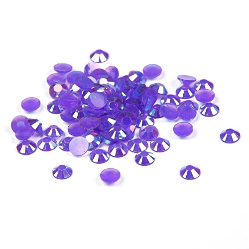 Nizi Jewelry Royal Purple AB Color Resin Rhinestones 2mm 2.5mm 3mm 4mm 5mm 6mm Available (6mm About 1000pcs)