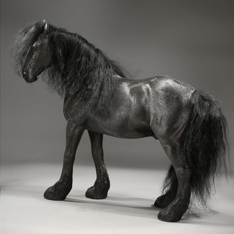 Figurine Shire Horse 2.0 AMITD JXK 1/6 en résine pour collectionneur de chevaux