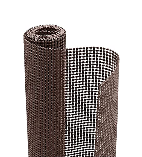 Image of Ash & Roh - Anti Slip Drawer Mat for Shelf and Shelves, Strong and Durable Non-Adhesive Grip Liner Mat for Bedroom Wardrobe Cabinet and Kitchen Place mats (30x300) (WALLNUT)