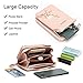 PORRASSO Fashion Phone Bag Crossbody Bag Women Purse Shoulder Bag with Card Slots Leather Mini Wallet Blue