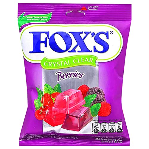 Image of Fox's Crystal Clear Berries Candy, 3.17 oz ℮ 90 g, 3 Pack
