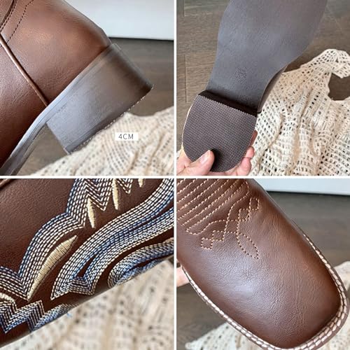 Bottes d'équitation à enfiler marron antidérapantes taille 43 LNNLOO - 3