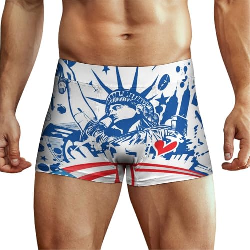 MQPYWLH Amerika Herren Boxershorts Atmungsaktiv Unterhosen Männer Boxer Unterwäsche