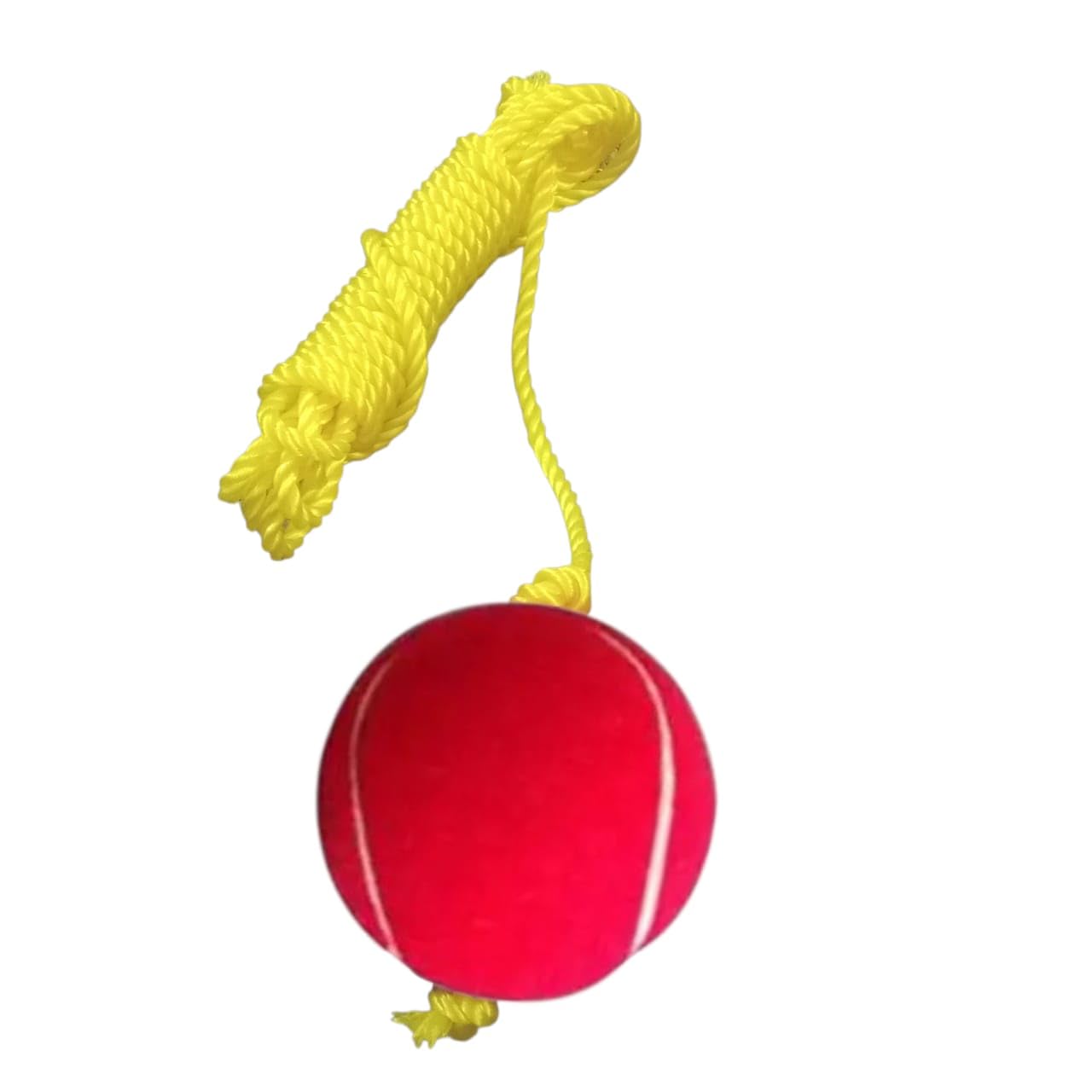 Red Tennis Hanging Cricket Ball 3 Meter Yellow String (1)-image-47