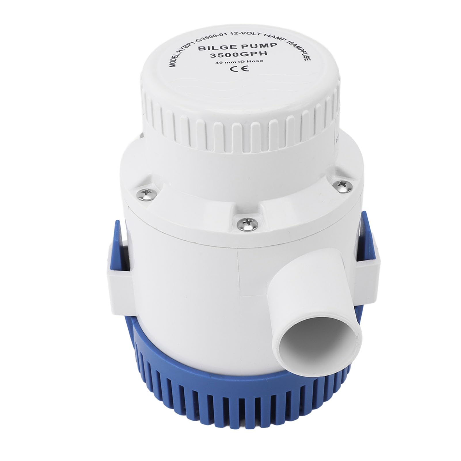Haofy Elektrische Bilgenpumpe 3500 GPH aus Kunststoff, Burnout-Prävention, Stabiler Betrieb, Vielseitige Verwendung für Teich, Schwimmbad, Spa-Center, Boot, Wohnmobil (12V)