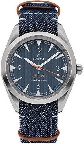 Omega Railmaster Automatic Blue Jeans Dial Men&#39;s Watch 220.12.40.20.03.001