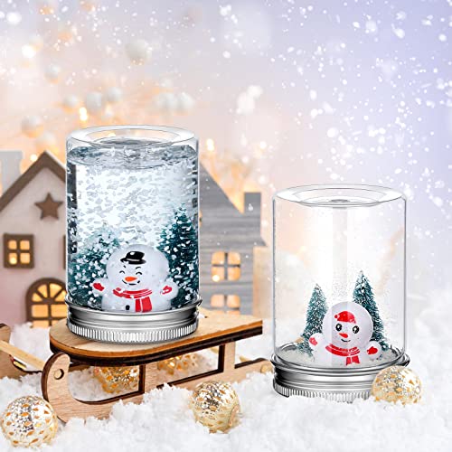 Jerify JERIFY-SNOW GLOBE-64 12 Pack Christmas Plastic Snow Globes Kit Includes 12 Clear Snow Globe thumb #2