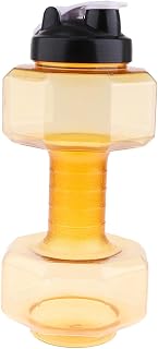 Leeadwaey Fitness - Mancuernas de agua (2600 ml), color amarillo