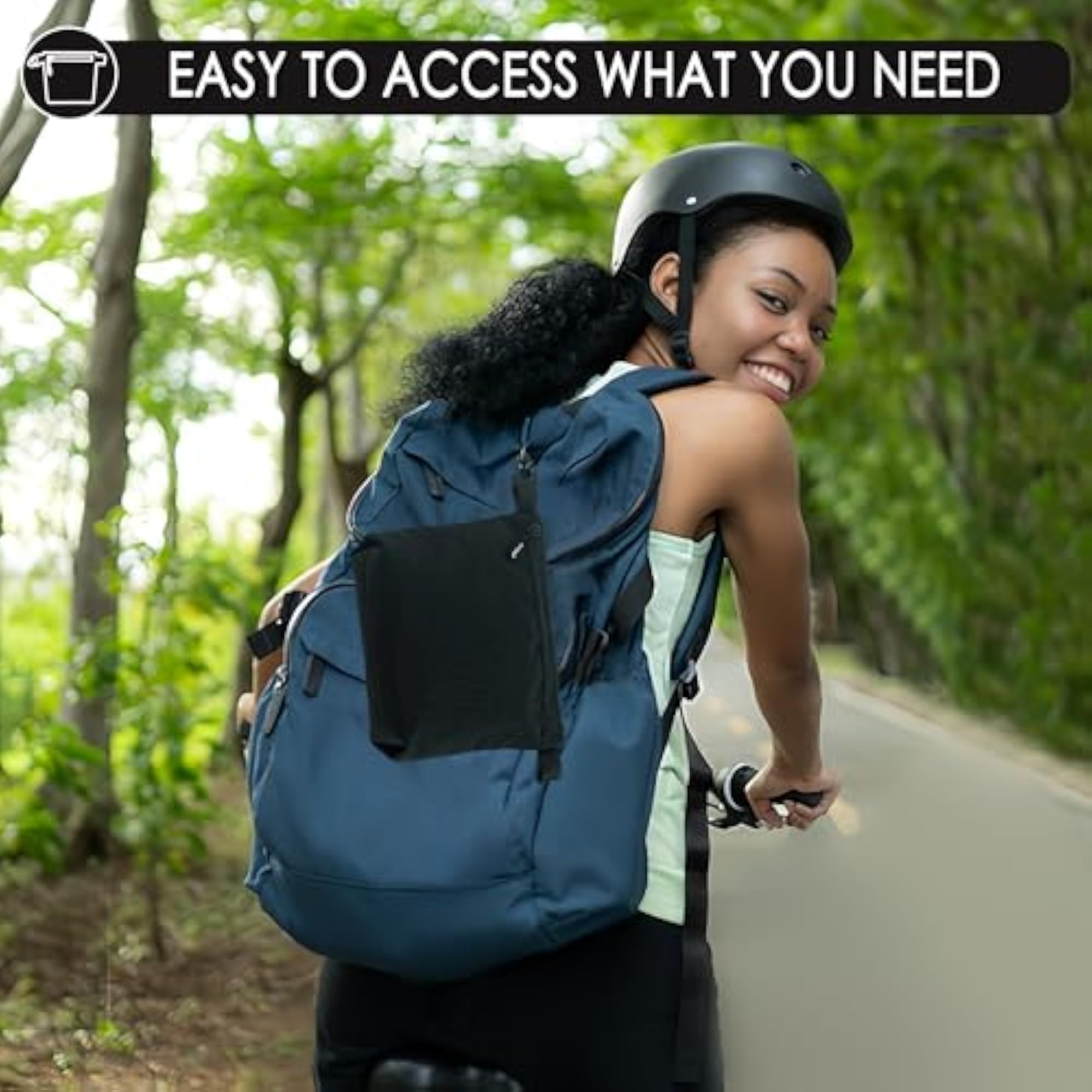Water-Resistant Zipper Pouch with Carabiner Clip