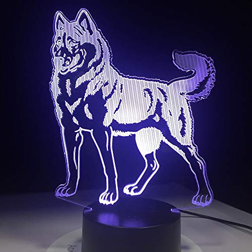 Preisvergleich Produktbild Weihnachtsgeschenk 3D Nachtlicht Dobermann Bunte Fernbedienung Touch Led Beleuchtung Kreative Nachttischlampe, Möbel Dekoration Kinder Geburtstagsgeschenk