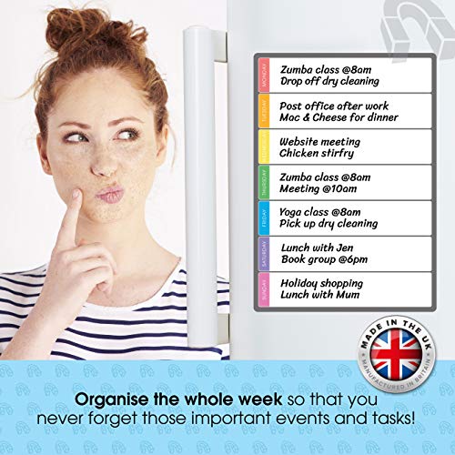 TMS magnetische wekelijkse planner en organisator A3 | Portret Aanpasbare Whiteboard voor gezins/zakelijke taak en… - Image 5