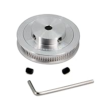 Vista 5 de 2GT Poleas 80 dientes 0.236 in diámetro 80T correa dentada poleas de aluminio para correa de 0.236 in de ancho 0.236 in Impresoras 3D piezas, 4