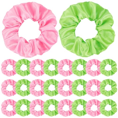 Knitgrip 24 Pcs Pink Green Hair Scrunchies Wizard Party Favors Women Gifts