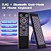 iPazzPort Air Mouse & PC Remote Keyboard: Bluetooth & 2.4G Backlit, Rechargeable Aluminum Alloy Design, Compatible with Laptop, Android TV Box, HTPC