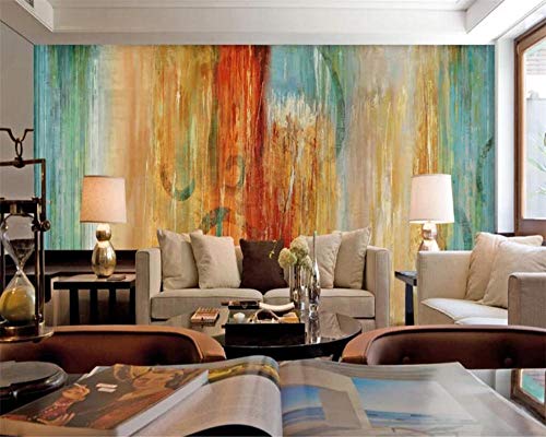 WPDX Wall Mural Color & Wood Removable Wallpaper Wall Decoration for Bedroom Living Room W250 X H175 cm