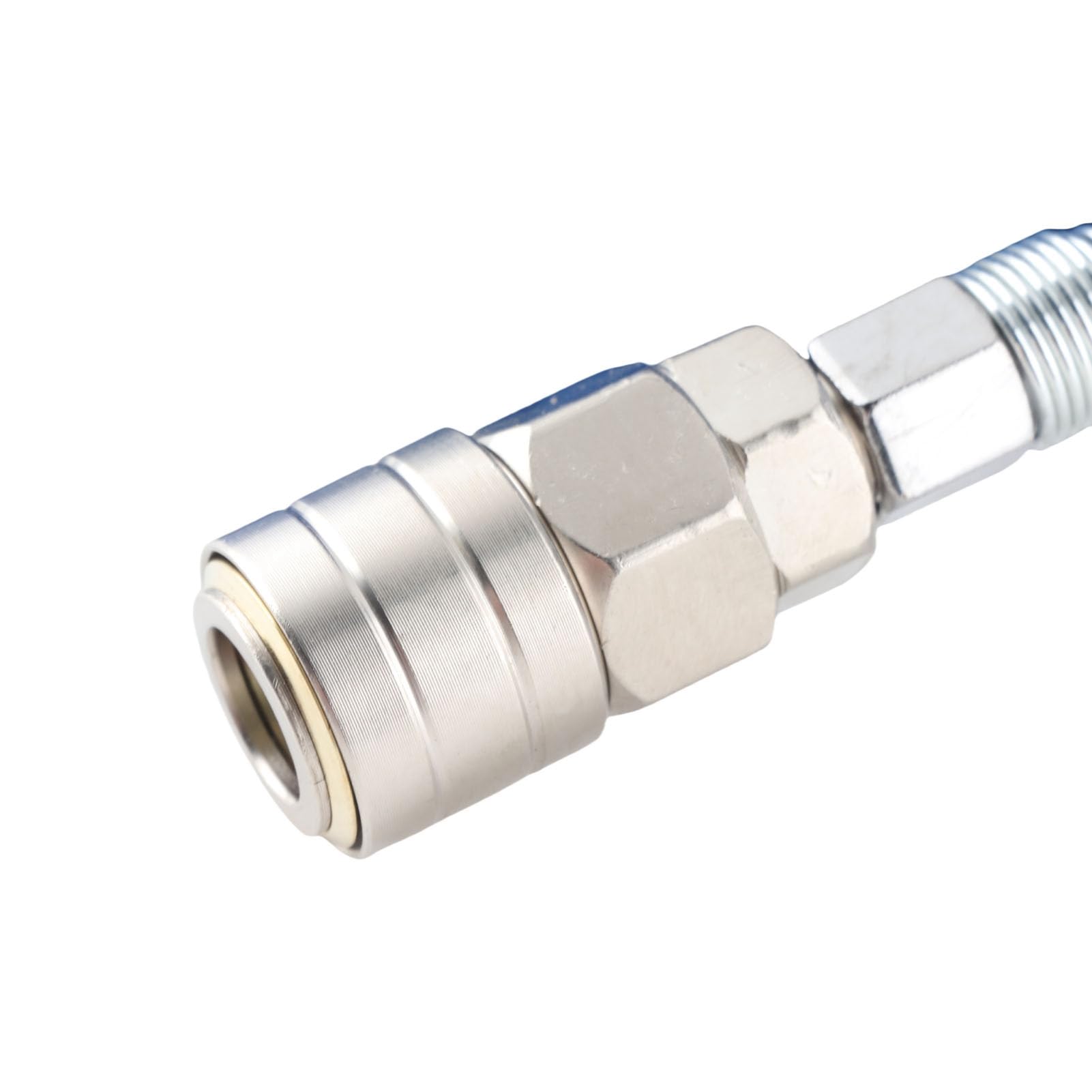 Fafeicy Tubo Pneumatico PU 1/4in NPT, 5mm ID 8mm OD 20m, per Flessibile | Connettore Universale 1/4 poll. NPT, Pressione di Lavoro 15 Bar, Resistente da -40 a 150°F, a Olio e Abrasione, Flessibile
