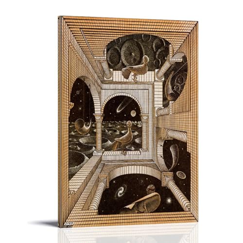 Artwork M.C. Escher Autre Monde : rompez la monotonie avec une toile moderne