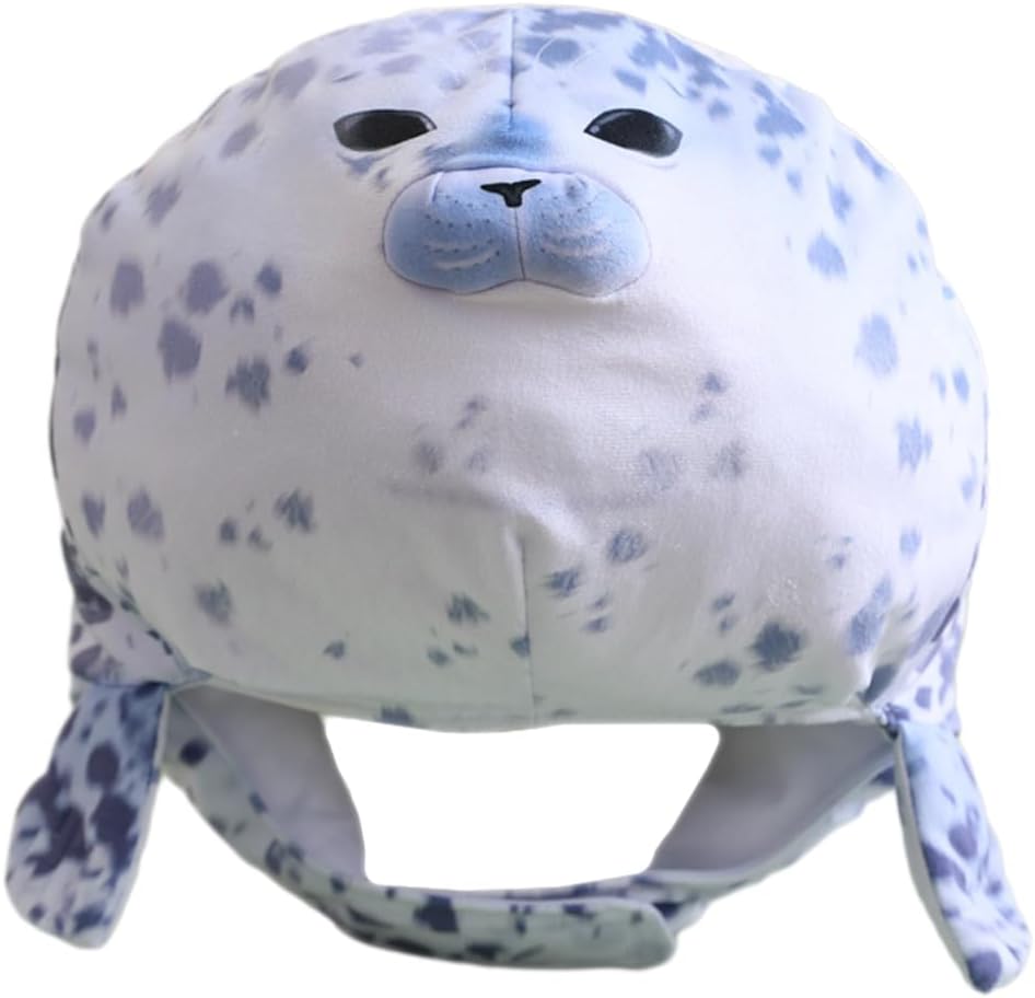 VALICLUD Seal Plush Animal Hat for Parties Unique Headgear for Photography and Cosplay Comfortable -all Design for Adults and Teens Eye-catching Decorative Funny Hat