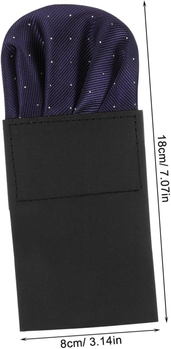 Ipetboom 2pcs Polyester Men's Pocket Handkerchief Prefolded Mens Handkerchiefs Decorative Pocket Squares for Suit