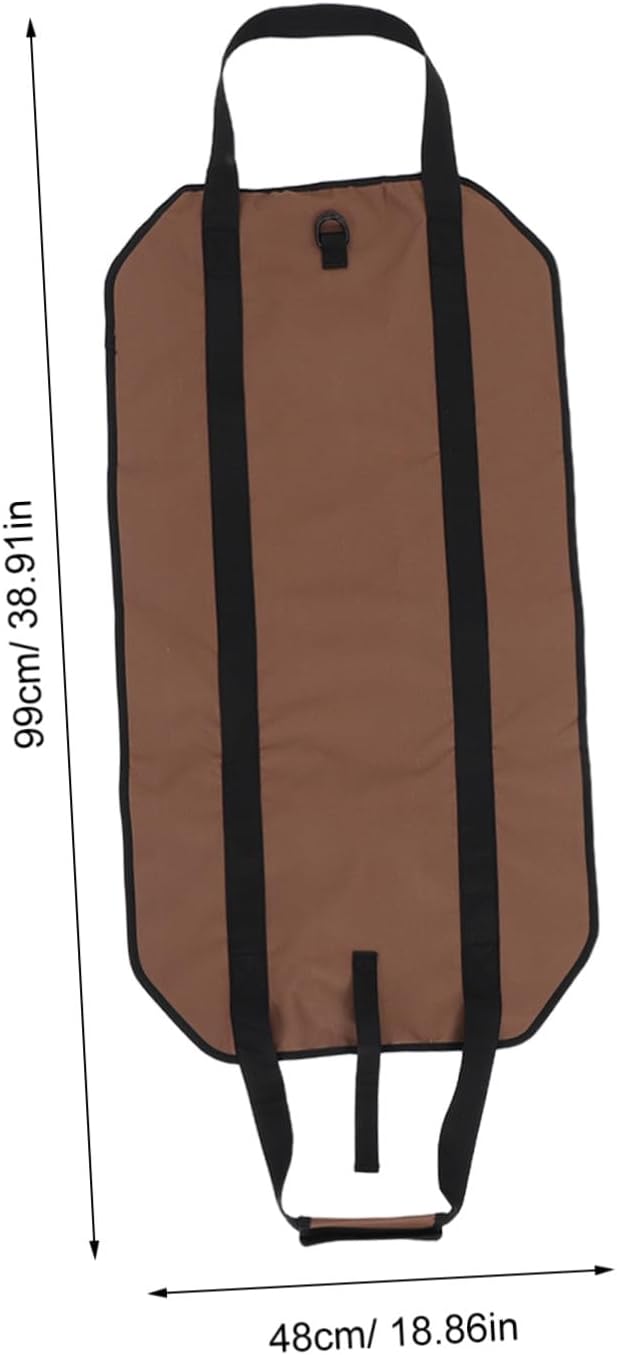 LIOOBO Christmas Firewood Carrier Bag, Oxford Cloth Log Tote with Handles