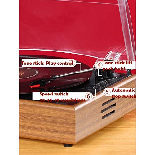 Tourne-Disque en Vinyle avec Stylet, Platine Tourne-Disque pour Tourne-Disque en Vinyle, entraînement par Courroie à 3… - Les Beatles, Paul McCartney, John Lennon, RIngo Starr, George Harrison Tourne-Disque en Vinyle avec Stylet, Platine Tourne-Disque pour Tourne-Disque en Vinyle, entraînement par Courroie à 3… – Image 5