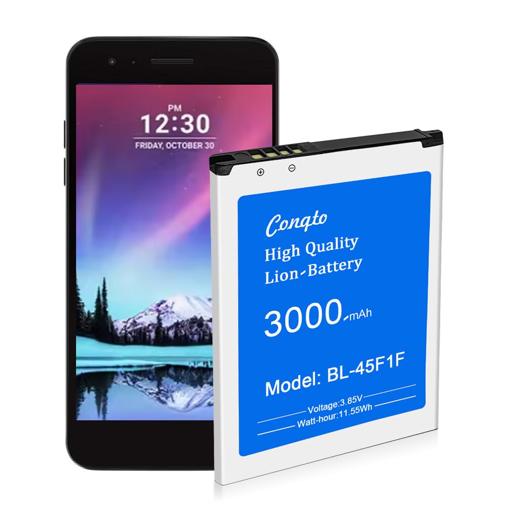 [3000mAh] Battery for BL-45F1F, High Capacity Replacement Battery Compatible with LG Phoenix 3, LV3, BL-45F, Risio 2, M150, Aristo M210,Fortune M153,