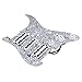 BQLZR Black White Zebra Color 3-ply HSH Electric Guitar Loaded Prewired Pickup Pickguard for Electric Guitar