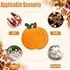Fall Pumpkin Crochet Coaster 6 Pack, Fall Pumpkin Decor Handmade Knitted Drink Coaster Set, Autumn Decoration Drink Cup Pad Mats for Table Protection, Thanksgiving Home Kitchen Party Table Decor #2