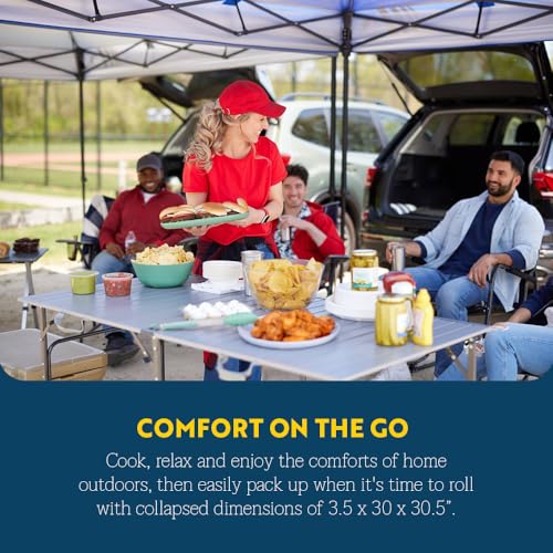 GCI OUTDOOR Slim-Fold Table XL | Portable Outdoor 4-6 Person Dining Table, Heat Resistant Aluminum Tabletop, Perfect for Barbecues, Camping, Picnics & Tailgating - image 5