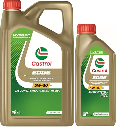Castrol EDGE 5W-30 LL Aceite de Motor 5L + Castrol EDGE 5W-30 LL Aceite de Motor 1L