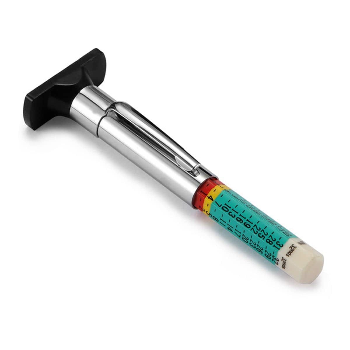Tire Tread Deapth Guage, Tyre Depth Guage Meassurement Tools 32nds Color Coded Tire Thread Guage Tool for Cars Trucks, Tire and Wheel Tools (Double Color)