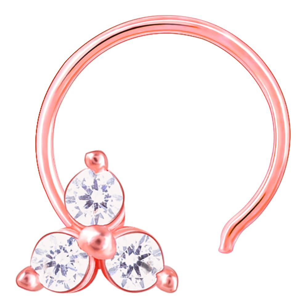 GIVA 925 Silver Rose Gold Clover Nose Pin for Women & Girls | With Certificate of Authenticity and 925 Stamp | 6 Month Warranty* (B09LM9YD8Q) Amazon Price History, Amazon Price Tracker