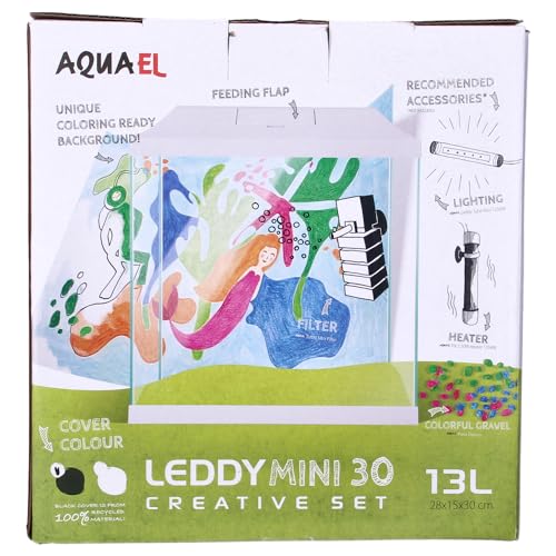 Aquael Aquarium Set Leddy Mini 30 weiß