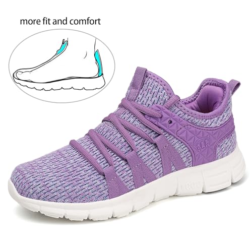 Image of INZCOU Running Shoes Lightweight Tennis Shoes Non Slip Gym Workout Shoes Breathable Mesh Walking Sneakers