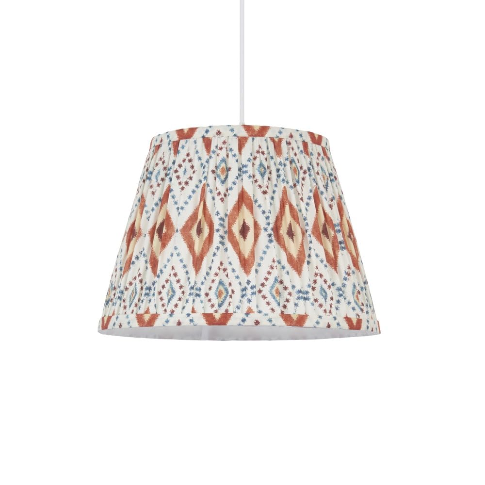 Ikat - Orange Abstract 30cm Easy Fit Pendant Shade or Table Lampshade