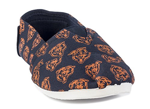 FOCO NFL Womens SMU Thematic Womens Canvas Shoe: Chicago Bears, Medium