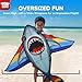 TOY Life 55.9'' Shark Kites Easy to Fly for Kids Adults with 328.1 FT String, Beach Kite Outdoor Game Outside Toys Activity, Shark Toys for Kids, Gift for Boys Ages 4-8