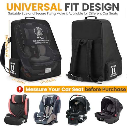 Orzbow Padded Car Seat Travel Backpack