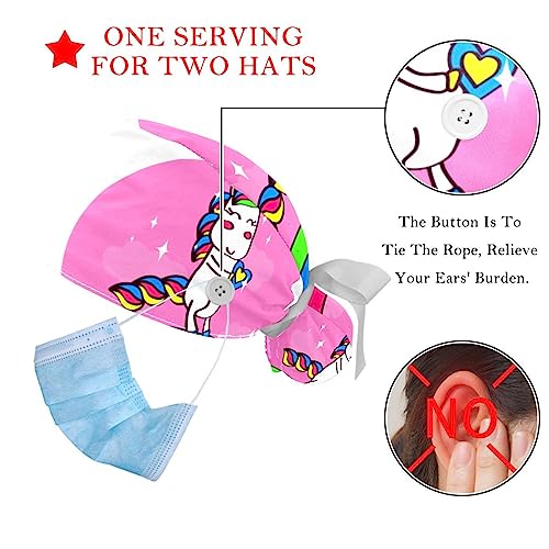 Berretti bouffant licorne contre la sueur réglable pour femme VERED - 3