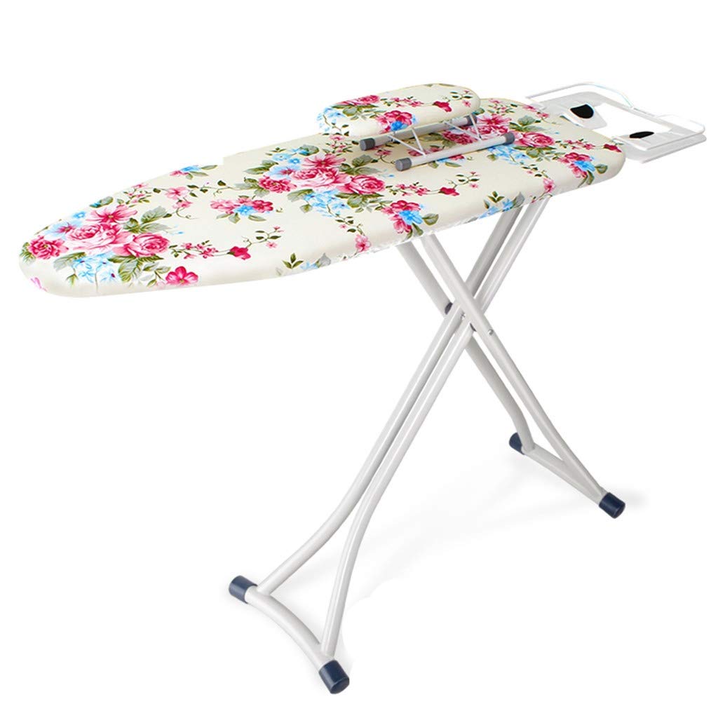 Tabla de Planchar para el hogar, Soporte Blanco con Estampado Floral, Mesa de Planchar, guardarropa, Herramientas de Planchado para el probador del Centro Comercial