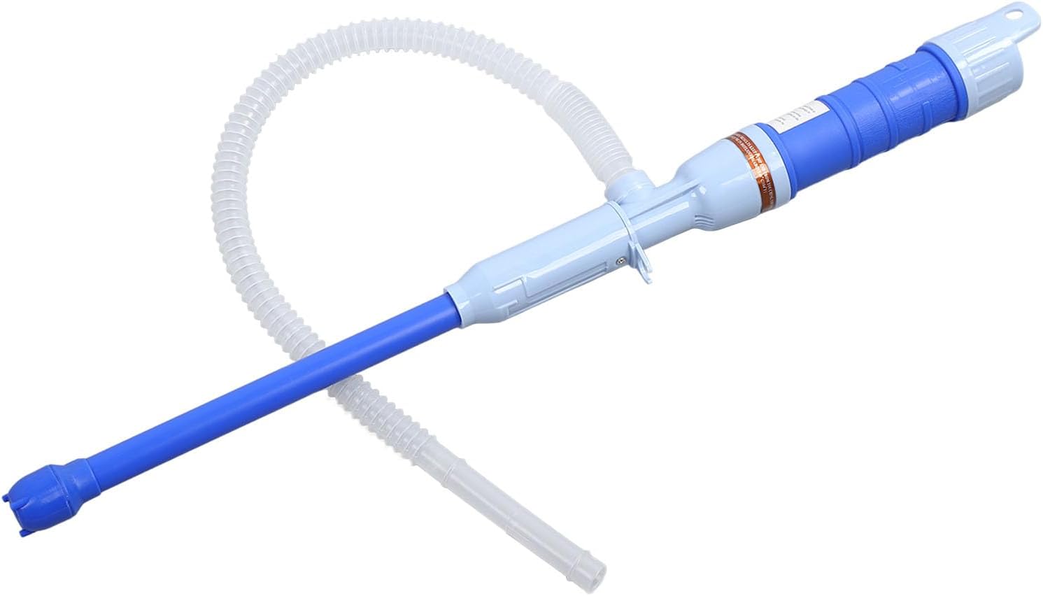 Electric Fluid Extractor Pump Cordless Oil Transfer Pump for Gasoline Fuel with 16in Hose, Locking Clamp/Holder Design for Portable Oil Extractor, Suitable Home Garage Workshop (Blue)