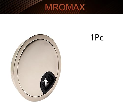 Miniatura 4 de MroMax Ojales de escritorio de aleación de zinc de 3.07 pulgadas, cubierta de agujero para cable, ojales de escritorio, organizador de cables para