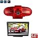 Produktbild HD 720p Dachkante Einparkhilfe Rückfahrkamera integriert in 3. Bremsleuchte Kamera für Renault Trafic, Opel Vivaro, FIAT Talento, Nissan Primastar+5.0" Zoll DVD Monitor TFT Bildschirm LKW KFZ LCD