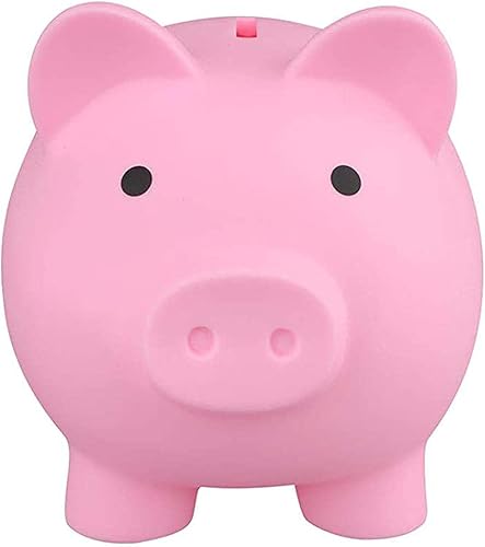 Naysku Bonita alcancía, bonita alcancía de plástico, hucha irrompible, caja de dinero de ahorro de plástico para niños y niñas, caja de monedas