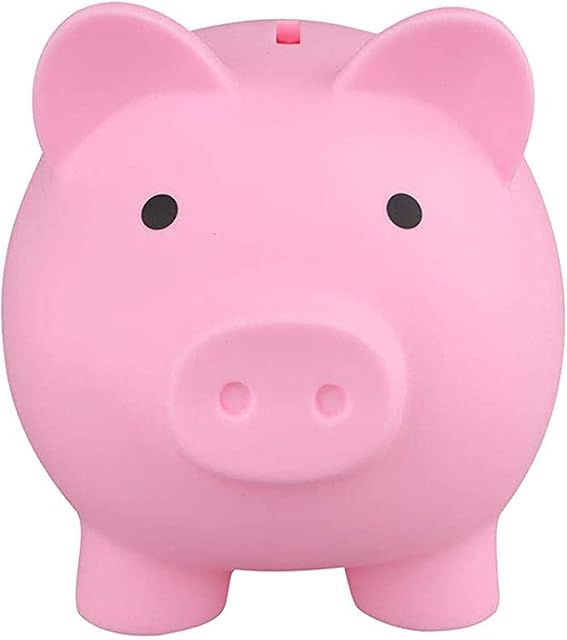 JINGLING Cute Piggy Bank, Pig Money Bank Coin Box For Saving Coins Novelty Pig Coin Bank As For Kids Friends Adults At Christmas New Years Birthday